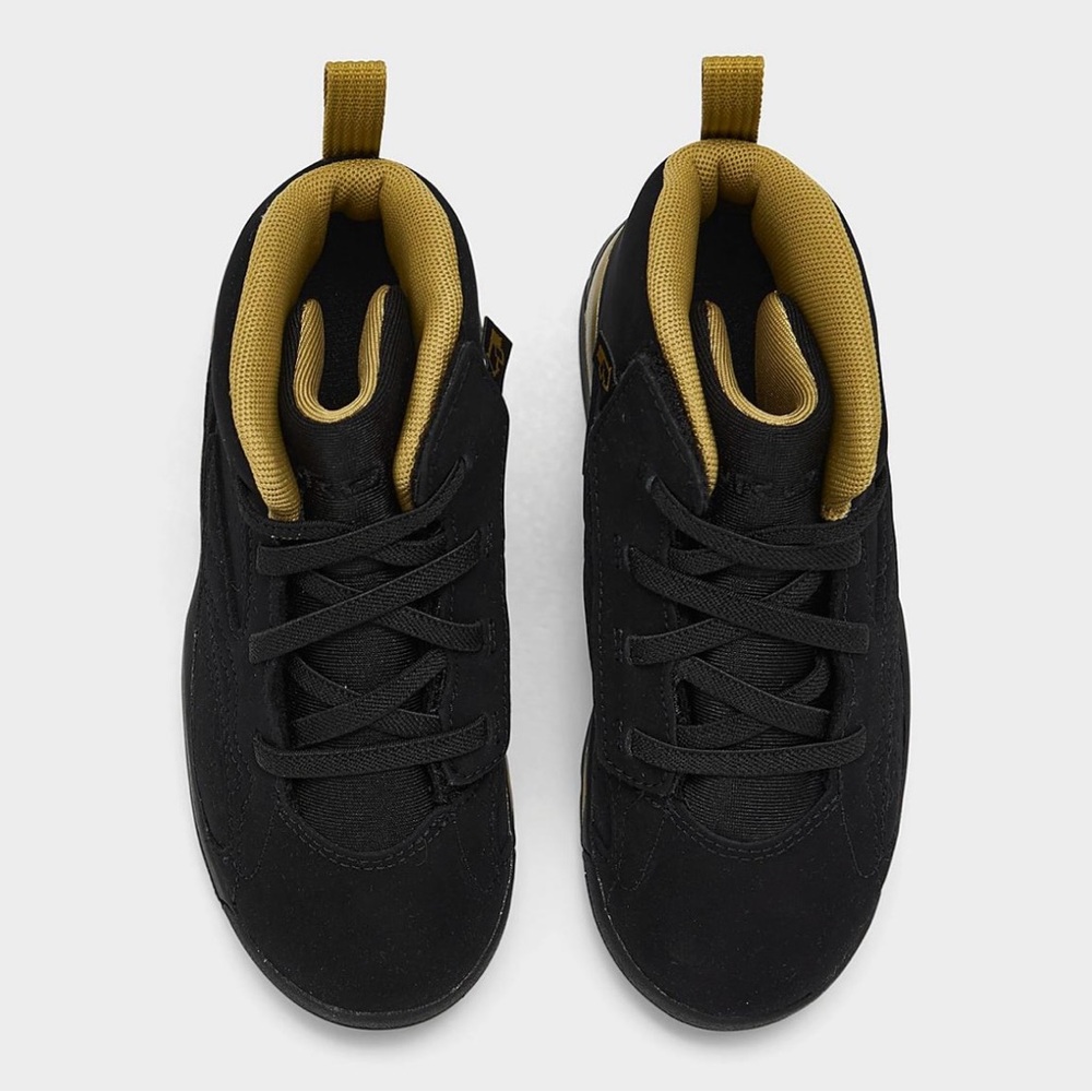 Nike Air Jordan Jumpman MVP Black/ Metallic Gold Toddler Size Sneaker Shoes - Picture 5 of 9